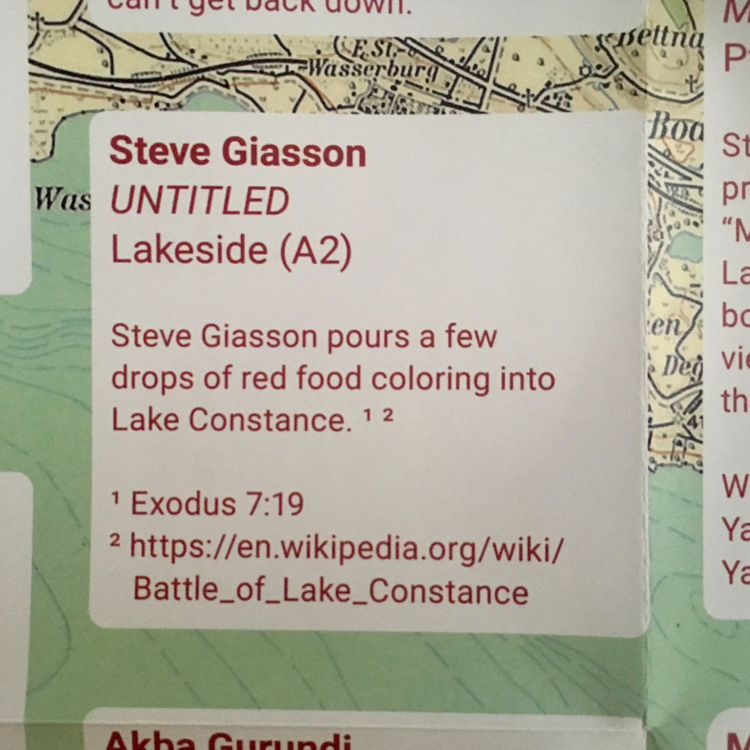  - sans titre (Steve Giasson déverse quelques gouttes de colorant alimentaire rouge dans le Lac de Constance)