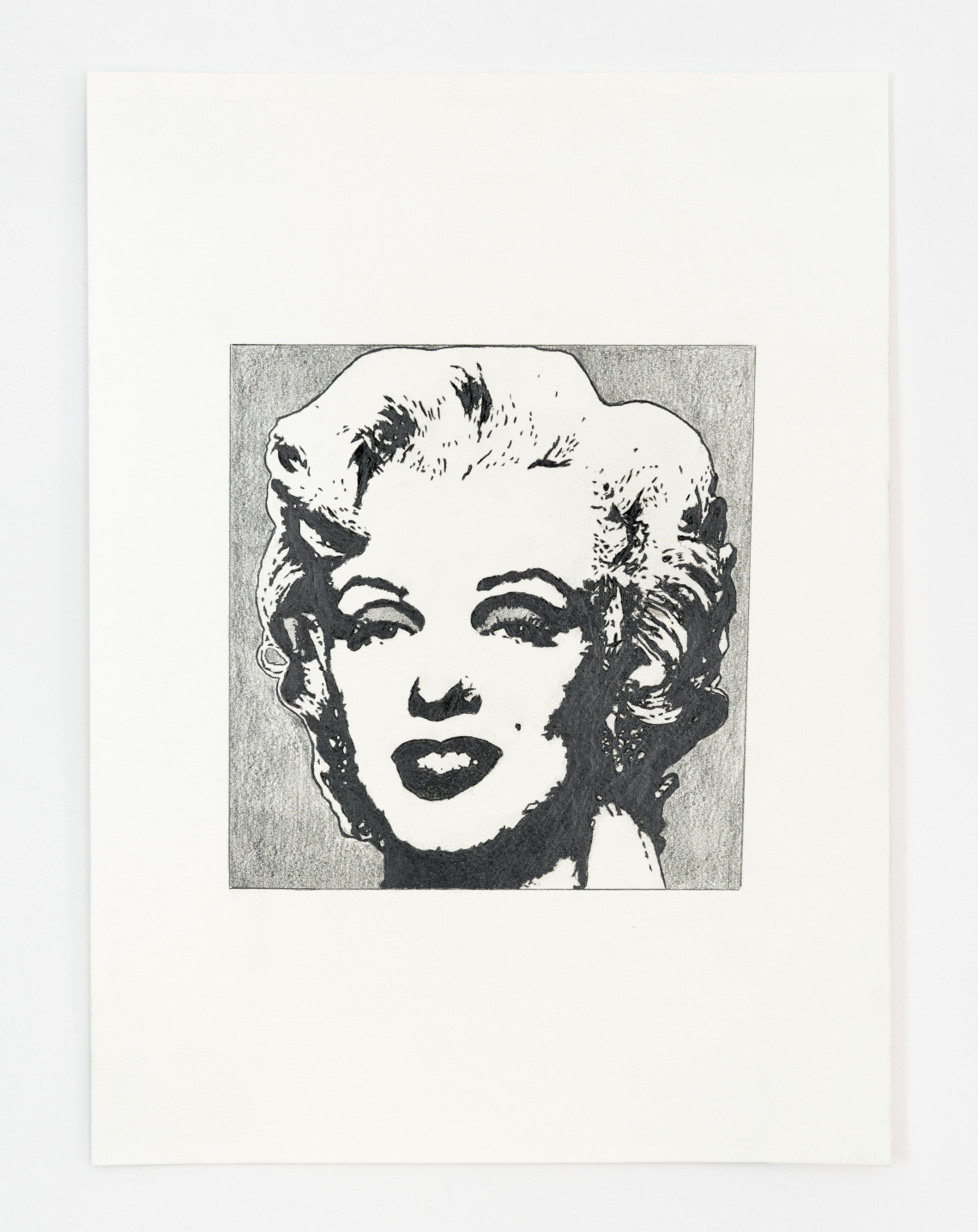  - Mike Bidlo not Warhol (one silver Marilyn 1962) 1984