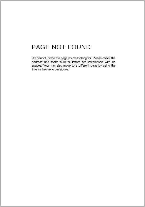  - Page Not Found (2ième édition)